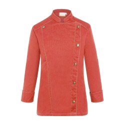 KARLOWSKY Damen Kochjacke JEANS-STYLE Druckknöpfe...