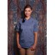 KARLOWSKY Damen Kochjacke JEANS-STYLE Kurzarm Jeansblau