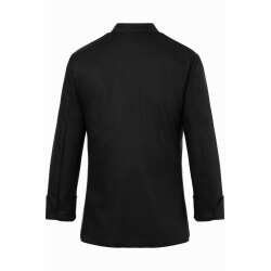 KARLOWSKY Damen Kochjacke LARISSA Druckknöpfe Modern-Fit Schwarz