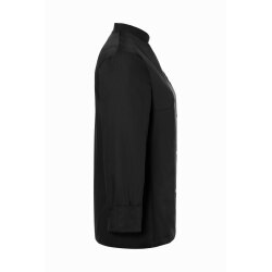 KARLOWSKY Damen Kochjacke LARISSA Druckknöpfe Modern-Fit Schwarz