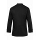 KARLOWSKY Damen Kochjacke LARISSA Druckknöpfe Modern-Fit Schwarz