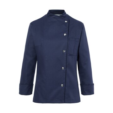 KARLOWSKY Damen Kochjacke LARISSA Druckknöpfe Modern-Fit Marine