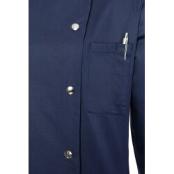 KARLOWSKY Damen Kochjacke LARISSA Druckknöpfe Modern-Fit Marine