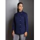 KARLOWSKY Damen Kochjacke LARISSA Druckknöpfe Modern-Fit Marine