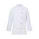 KARLOWSKY Damen Kochjacke LARISSA Druckknöpfe Modern-Fit Weiß