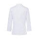 KARLOWSKY Damen Kochjacke LARISSA Druckknöpfe Modern-Fit Weiß