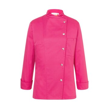 KARLOWSKY Damen Kochjacke LARISSA Druckknöpfe Modern-Fit Pink