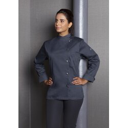 KARLOWSKY Damen Kochjacke Druckknöpfe Modern-Fit...
