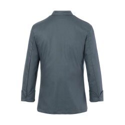 KARLOWSKY Damen Kochjacke Druckknöpfe Modern-Fit Anthrazit