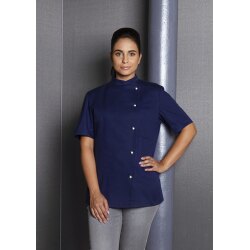 KARLOWSKY Damen Kochjacke GRETA Kurzarm Druckknöpfe...