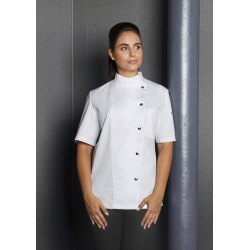 KARLOWSKY Damen Kochjacke GRETA Kurzarm Druckknöpfe...