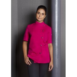 KARLOWSKY Damen Kochjacke GRETA Kurzarm Druckknöpfe...