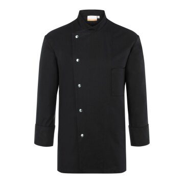 KARLOWSKY Herren Kochjacke LARS Druckknöpfe Regular-Fit Schwarz