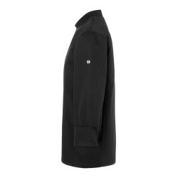 KARLOWSKY Herren Kochjacke LARS Druckknöpfe Regular-Fit Schwarz