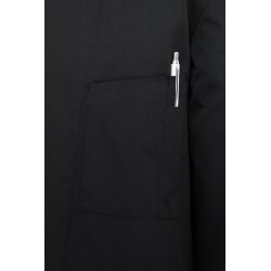 KARLOWSKY Herren Kochjacke LARS Druckknöpfe Regular-Fit Schwarz