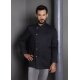 KARLOWSKY Herren Kochjacke LARS Druckknöpfe Regular-Fit Schwarz