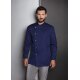 KARLOWSKY Herren Kochjacke LARS Druckknöpfe Regular-Fit Marine