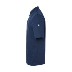 KARLOWSKY Herren Kochjacke GUSTAV Kurzarm Druckknöpfe  Marine