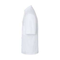 KARLOWSKY Herren Kochjacke Kurzarm Stehkragen Regular Weiß