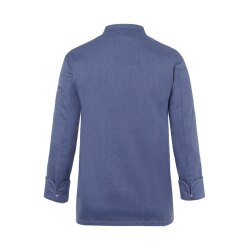 KARLOWSKY Herren Kochjacke JEANS-STYLE Modern-Fit Jeansblau