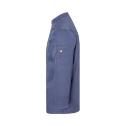 KARLOWSKY Herren Kochjacke JEANS-STYLE Modern-Fit Jeansblau