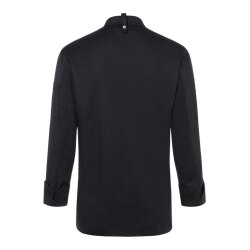 KARLOWSKY Herren Kochjacke NOAH Druckknöpfe Modern-Fit Schwarz