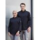 KARLOWSKY Herren Kochjacke NOAH Druckknöpfe Modern-Fit Schwarz