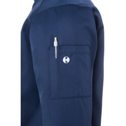 KARLOWSKY Herren Kochjacke NOAH Druckknöpfe Modern-Fit Marine