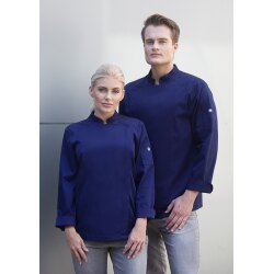 KARLOWSKY Herren Kochjacke NOAH Druckknöpfe Modern-Fit Marine