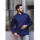 KARLOWSKY Herren Kochjacke NOAH Druckknöpfe Modern-Fit Marine