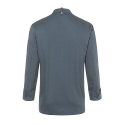 KARLOWSKY Herren Kochjacke NOAH Druckknöpfe Modern-Fit Anthrazit