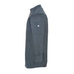 KARLOWSKY Herren Kochjacke NOAH Druckknöpfe Modern-Fit Anthrazit