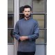 KARLOWSKY Herren Kochjacke NOAH Druckknöpfe Modern-Fit Anthrazit