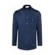 KARLOWSKY Herren Kochhemd NEW-IDENTITY Langarm Modern-Fit Marine