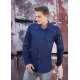 KARLOWSKY Herren Kochhemd NEW-IDENTITY Langarm Modern-Fit Marine