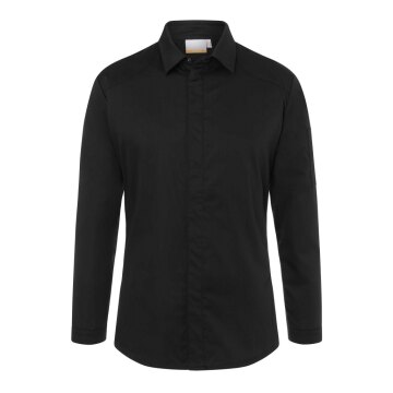 KARLOWSKY Herren Kochhemd MODERN-EDGE Langarm Modern-Fit Schwarz
