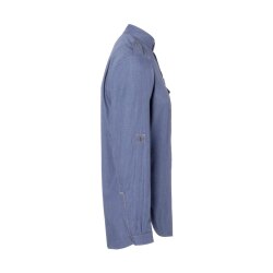 KARLOWSKY Herren Kochhemd JEANS-STYLE Langarm Modern-Fit Jeansblau