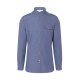 KARLOWSKY Herren Kochhemd JEANS-STYLE Langarm Modern-Fit Jeansblau