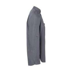KARLOWSKY Herren Kochhemd JEANS-STYLE Langarm Modern-Fit Schwarz