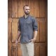 KARLOWSKY Herren Kochhemd JEANS-STYLE Langarm Modern-Fit Schwarz