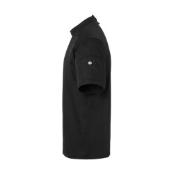 KARLOWSKY Herren Kochjacke MODERN-LOOK Kurzarm ModernFit Schwarz