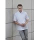 KARLOWSKY Herren Kochjacke MODERN-LOOK Kurzarm Modern-Fit Weiß