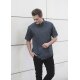 KARLOWSKY Herren Kochjacke Kurzarm Modern-Fit Anthrazit