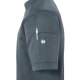 KARLOWSKY Herren Kochjacke Kurzarm Modern-Fit Anthrazit