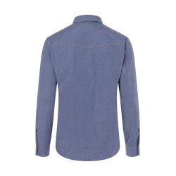 KARLOWSKY Herren Kochhemd JEANS-STYLE Langarm Jeansblau