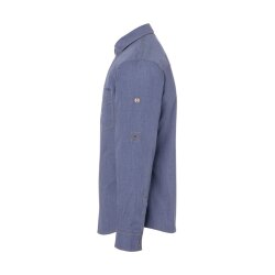 KARLOWSKY Herren Kochhemd JEANS-STYLE Langarm Jeansblau
