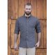 KARLOWSKY Herren Kochhemd JEANS-STYLE Langarm Modern Schwarz