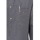 KARLOWSKY Herren Kochhemd JEANS-STYLE Langarm Modern Schwarz