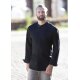 KARLOWSKY Herren Kochjacke Druckknöpfe Modern-Fit Schwarz