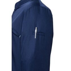 KARLOWSKY Herren Kochjacke Druckknöpfe Modern-Fit Marine